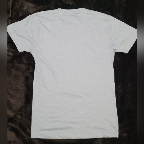 Dusty Blue Tee 🇺🇸 "Home of the FREE, because of the Brave" Size Small ❤️🤍💙 - Picture 2 of 6